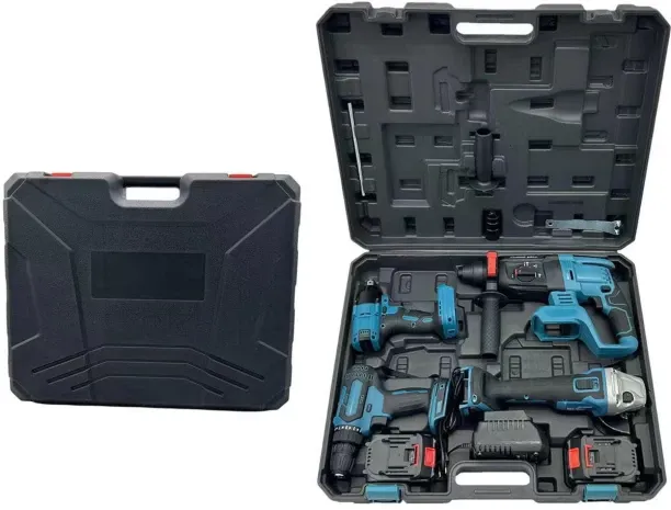 4 PCS Heavy Duty 48V Cordless Power Tool Combo Kit 4 Piece Heavy Duty 48V Cordless Power Tool Combo…