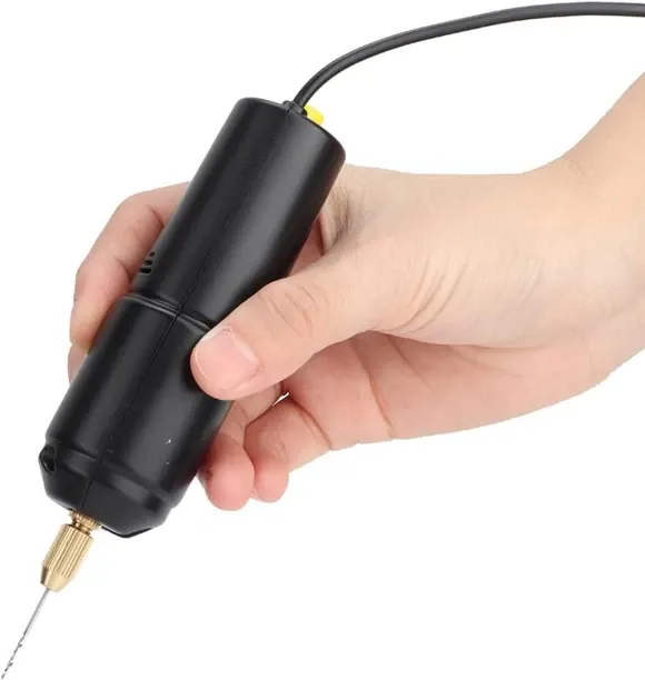 Bloo Handheld Micro USB Drill, Portable Mini Small Electric Drills Pen, Hand Electrical Powered Dri…