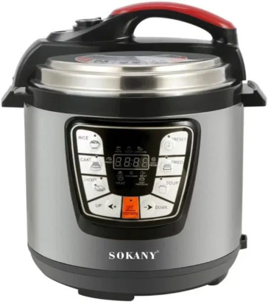 SOKANY Stainless Steel Electric Pressure Cooker 6L 6 L Pressure Cooker