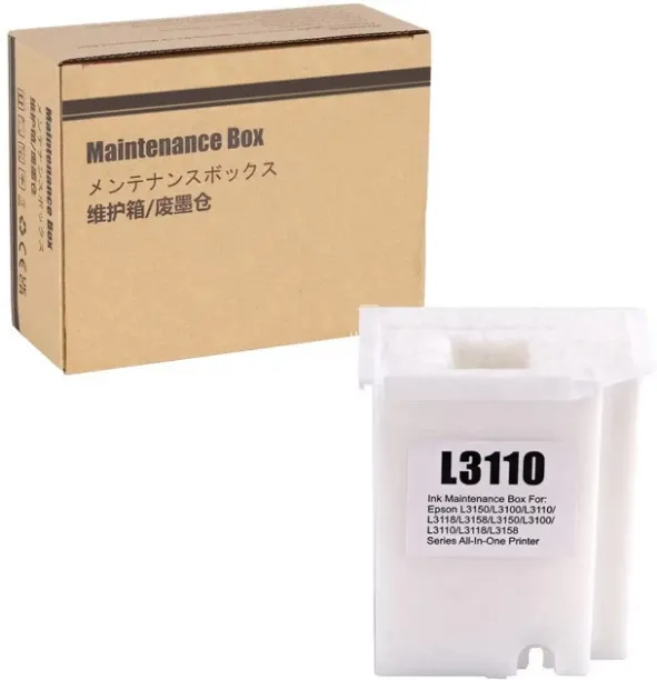 Tushiya 3-in-1 Sublimation Home Office Printers Waste Ink Collector tank Box Maintenance Absorber P…