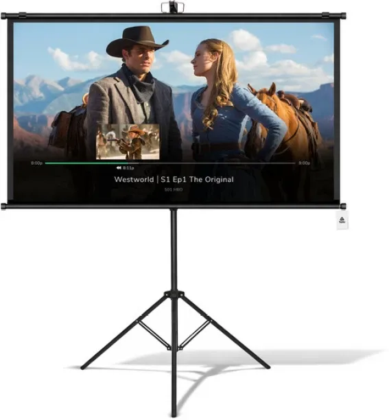Topika Projection Screen With Stand Projector Screen 120 Inch Tripod Stand Projector Screen (Width …