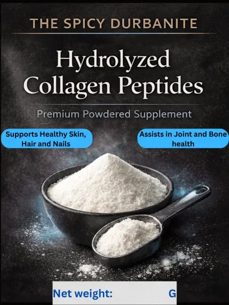 The Spicy Durbanite Premium Hydrolyzed Bovine Collagen Peptides Protein