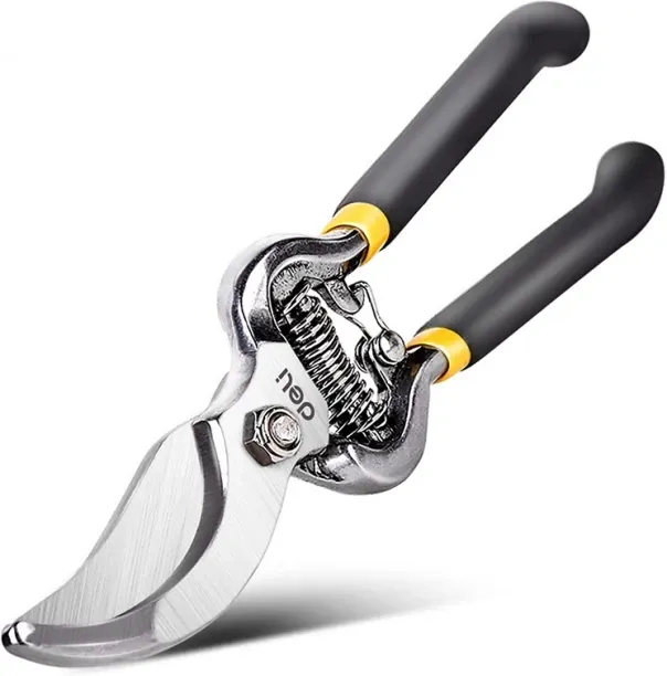 deli Portable 200mm Hand Tools Pruning Shears Garden Shears Scissors Carbon Steel Hedge Loppers-277…