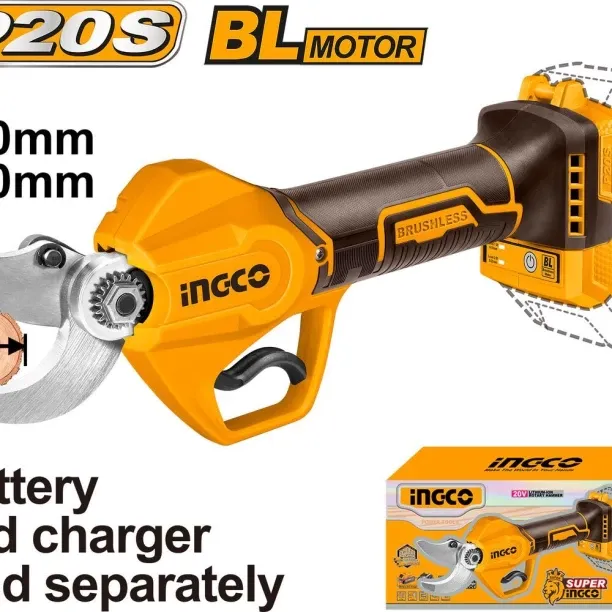 INGCO Cordless Pruning Shear 20-30Mm Bypass Pruner