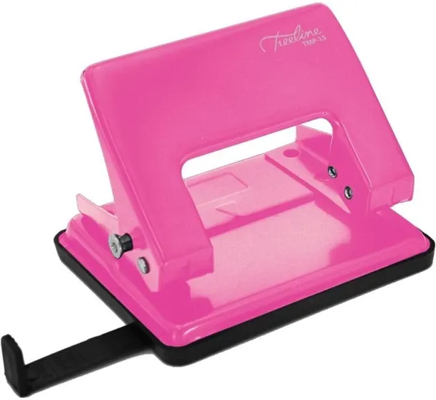Treeline TMP-15 Office Metal Punch Pink Box-6 Punches & Punching Machines