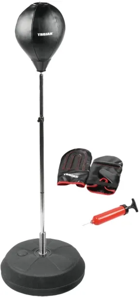 Trojan Boxing Free Standing Speed Bag And Mitt Set Standing Bag