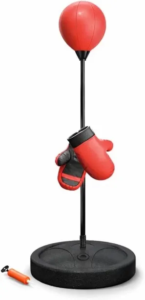 A2Z Adjustable Freestanding Reflex Punching Bag for Adults & Kids – Height Adjustable Speed Boxing …