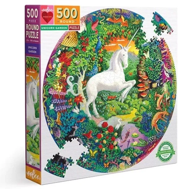 eeBoo Unicorn Garden Jigsaw Puzzles