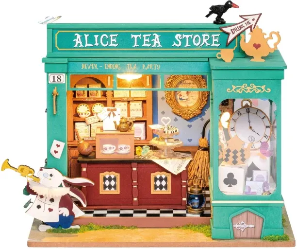 Robotime DIY House - Alice's Tea Store - 136 Pieces 3D Puzzles