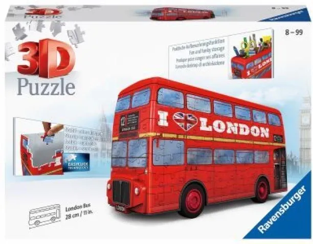 Ravensburger 216PC 3D PUZZLE VEHICLE LONDON BUS 3D Puzzles