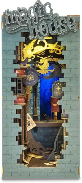 Robotime DIY Book Nook Magic House - 216 Pieces 3D Puzzles