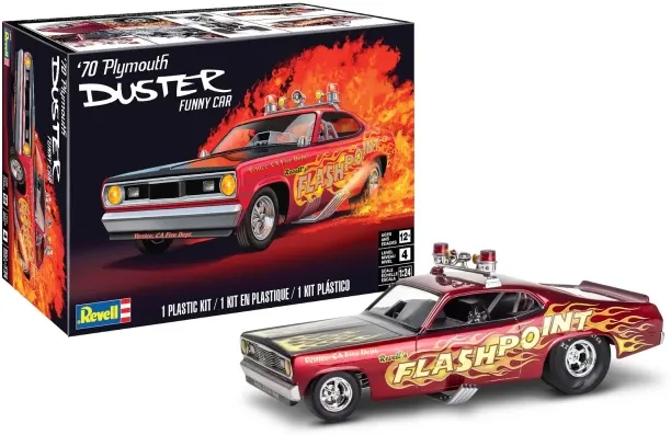 Revell 1/24 1970 Plymouth Duster Car Plastic Model Kit 3D Puzzles