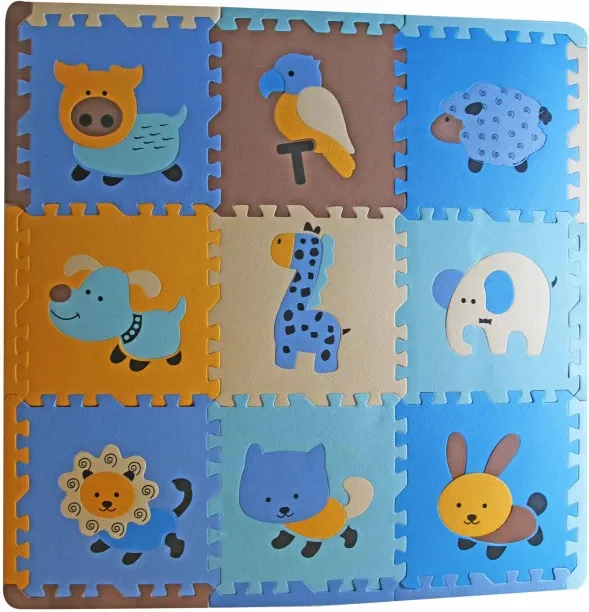 AllinAll Animal Puzzle Playmat Floor Puzzles