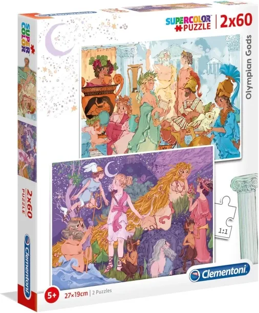 Clementoni 2X60 PIECE PUZZLE - OLYMPIAN GODS Jigsaw Puzzles