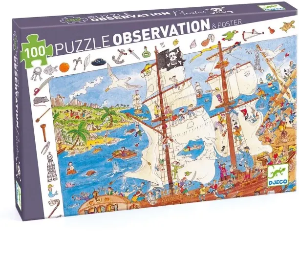 Djeco Pirates Observation Puzzle Jigsaw Puzzles