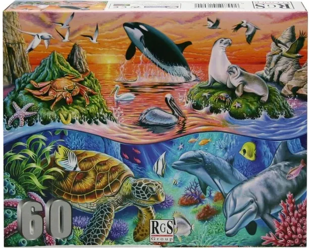 RGS Group Ocean Gathering 60 piece jigsaw puzzle Puzzle Play Mats