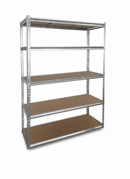 Fine Living PowerFrame Metal Shelf - 183 x 120 x 45 cm - 275kg/ layer - Galvanised Steel Rack Shelf