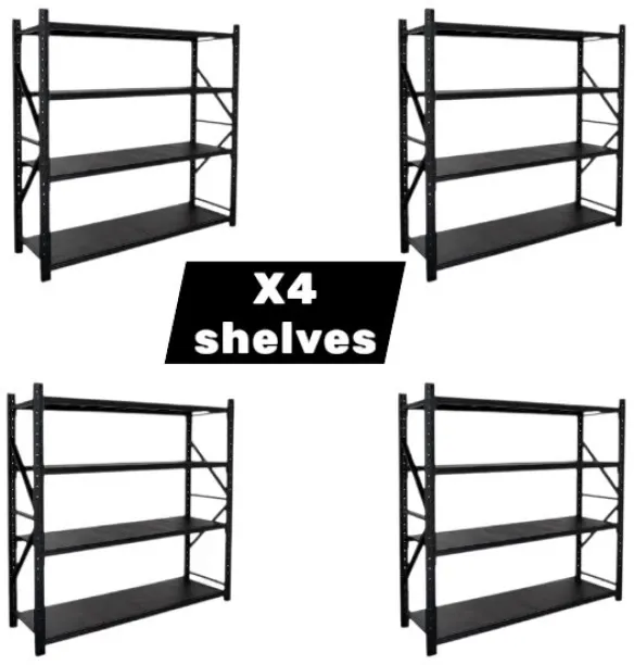 HEAVY DUTY 300KG INDUSTRIAL SHELF Steel Rack Shelf