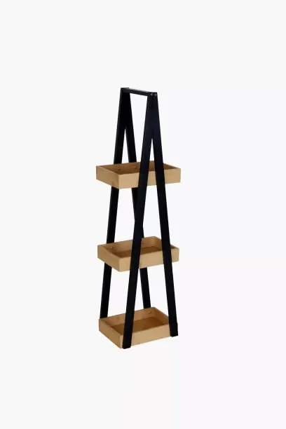 Charms Loft 3 Tier Bamboo Shelf Wooden Rack Shelf