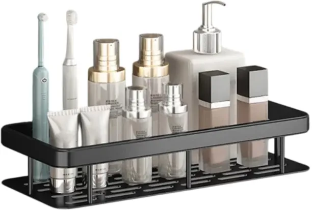 Wobuciko Bathroom Shower Shelf Organizer Aluminium Rack Shelf