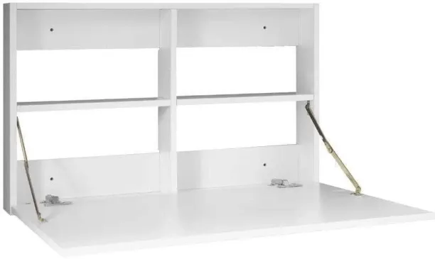 Home Concept Study Desk � Wall Mounted Compact (Finish Colour - White) MDF(Medium Density Fiber) Ra…