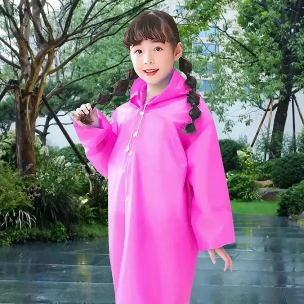 generic Raincoat for Kids Solid Unisex Raincoat