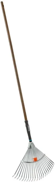 Otto Rakes Fan Galvanized Steel with Handle Landscape Rake
