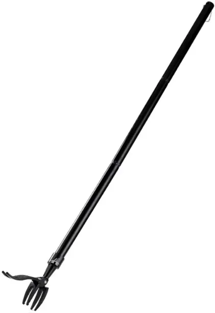 ALANES Weed Puller Manual Weed Picker Stand Up Weed Remover Tool Leaf Rake