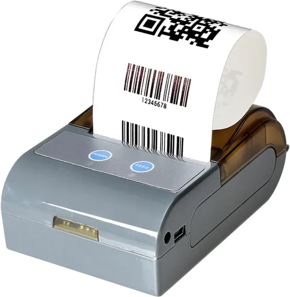 WEIWEISTORE Thermal Receipt Printer, Portable Square Receipt Printer 58mm Wireless Mobile Ticket Pr…