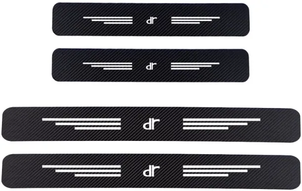 Max (Carbon Red-FOR DR) Carbon Fiber Car Door Sill Protector Sticker Decal For DR Motors Zero DR1 D…