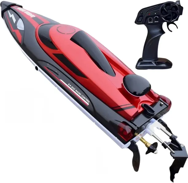 NIUKEZHU 14 inch RC Boat High Speed Remote Control Boat for Kids and Adults, 2.4GHz Outdoor Water T…
