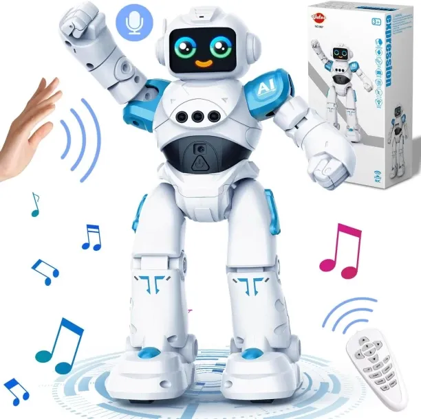 SHIJIN Robot Toys for Kids - Smart Talking Voice Remote Control Robot, Gesture Sensing Programmable…