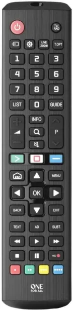 ONE FOR ALL  Replacement TV Remote LG Remote Controller