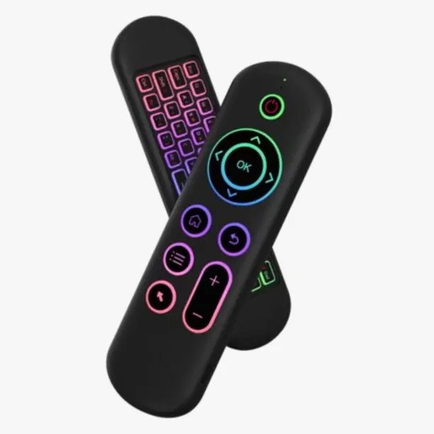 Air Mouse with RGB Backlit Wireless Keyboard - Dual Mode & Rechargeable Samsung, LG, Sony, TCL, His…