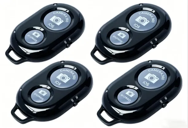 WEIWEISTORE Wireless Remote Control Shutter Buttons for iPhone and Android Smartphones, 1, Black, R…
