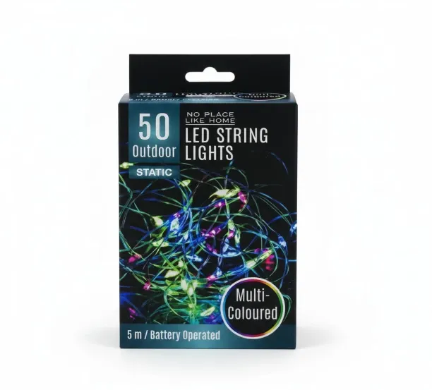 No place like home 50 LEDs 5 m White Steady Ball Light