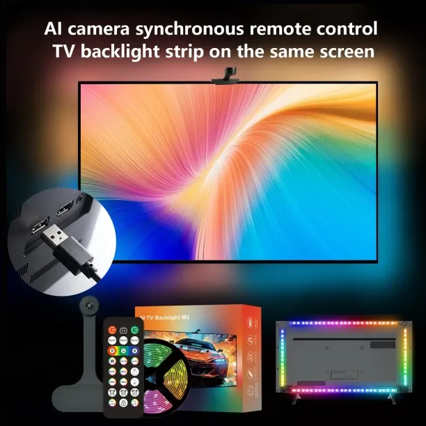 Non Branded 70 LEDs 2.8 m Multicolour Colour Changing, Flickering, Steady Strip Light