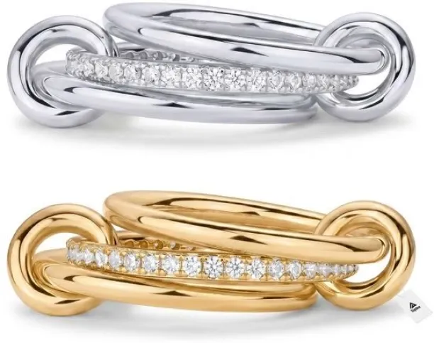 Topika Stainless Steel Cubic Zirconia Ring