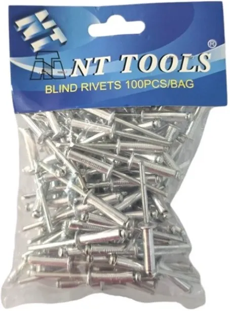 NT TOOLS Aluminium Pop Rivets 4.8x21mm (100pcs) Aluminium Rivet