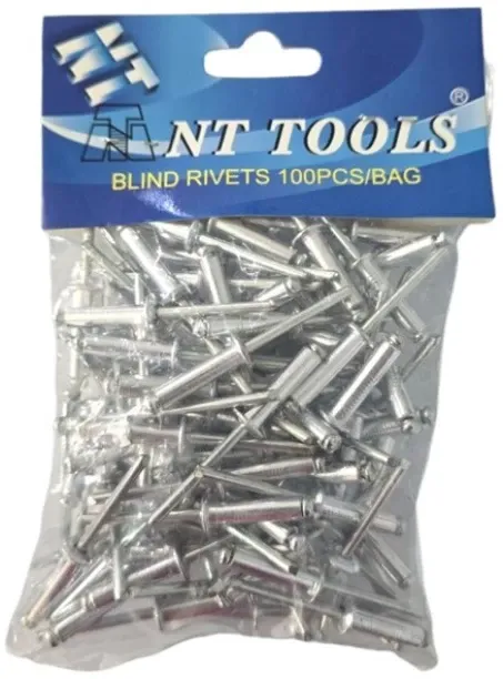 NT TOOLS Aluminium Pop Rivets 4.8x18mm (100pcs) Aluminium Rivet
