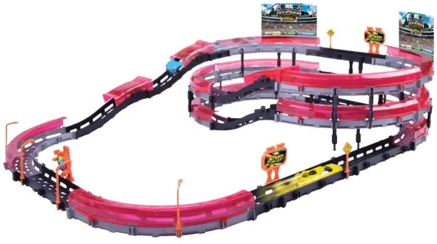Motormax High Speed 3-Level Racing Track Role Play Toy