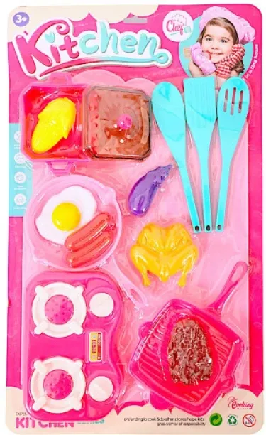 Kitchen Toy Cooking Set 13PC - Pretend Play Set for Kids - Includes Pots, Pans, Utensils, and Acces…