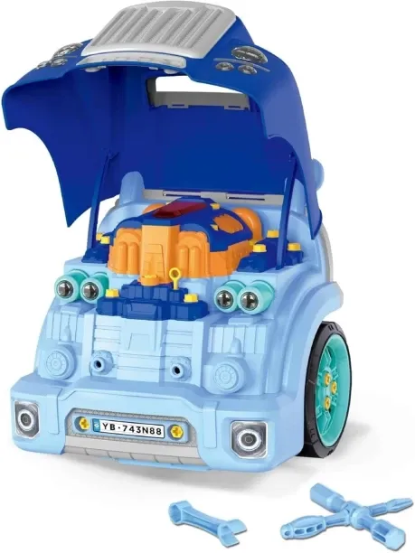 Teeto Toys Boys' Turbo Mechanic Interactive Engine Playset Toy Role Play Toy