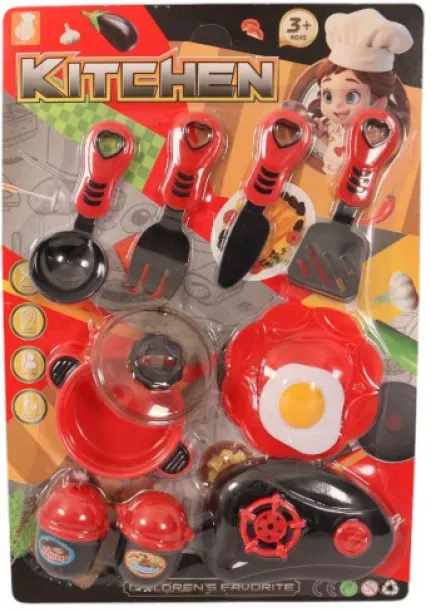 Kitchen Kiddies Play Set (11 Pieces) Role Play Toy