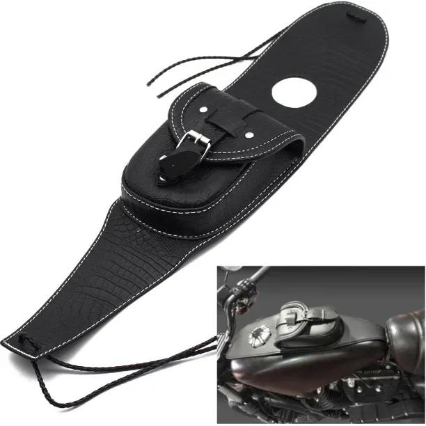 MAX Motorcycle Tank Motorcycle Bags PU Leather Oil Fuel Tank Cover Motorcycle Bags Storage Motorcyc…