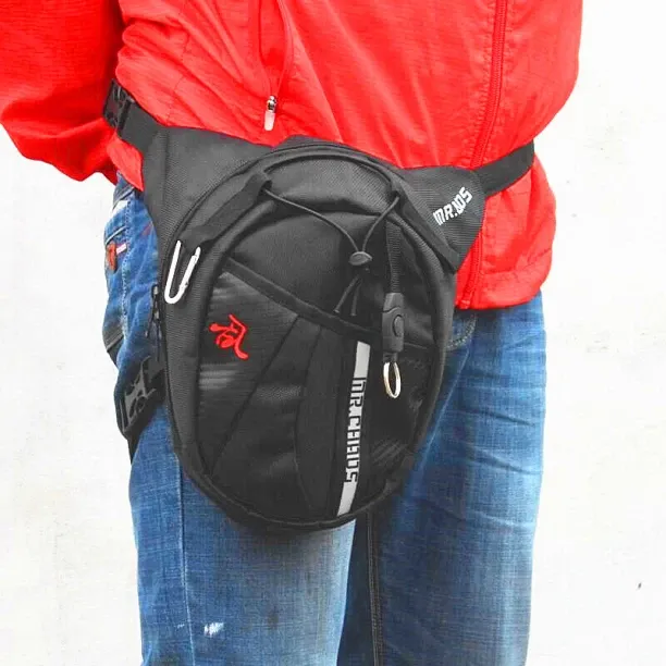 MAX (Black) Factory price Drop Leg bag Knight waist bag motorcycle bag outdoor multifunction alforj…