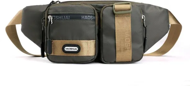 MAX (Black)Military Men Nylon Hip Bum Fanny Pack Multi-Pocket Casual Pouch High Quality Motorcycle …