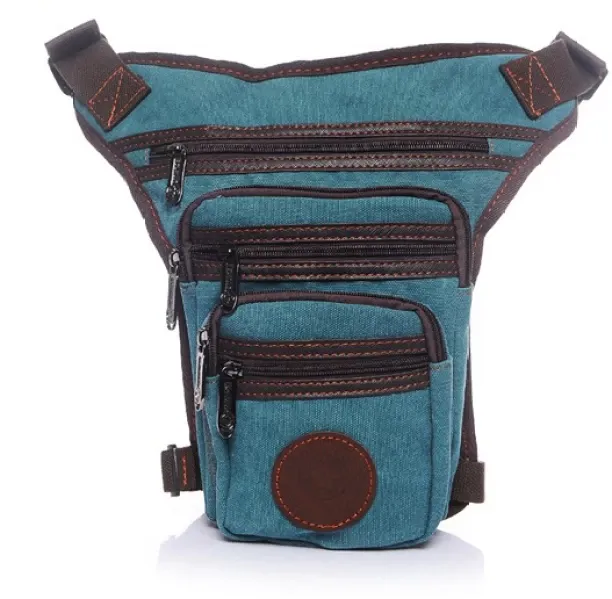 MAX (Red Nylon)New Men's Canvas Drop Leg Bag Messenger Shoulder Belt Hip Bum Fanny Waist Pack for T…