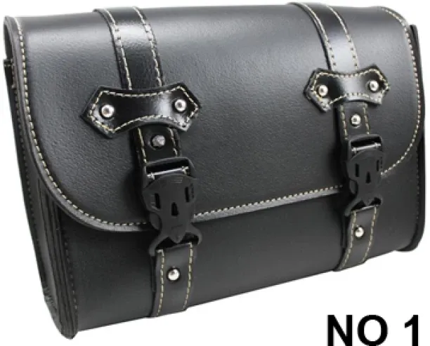 MAX (NO 3)HZYEYO Motorcycle Saddlebag PU Faux Leather Bag Storage Tool Pouch General Motorcycle Acc…