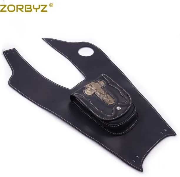 MAX 0ZORBYZ Black Motorcycle Artificial Leather Right Tank Cap Panel Cover Bag For Yamaha XVS650 19…